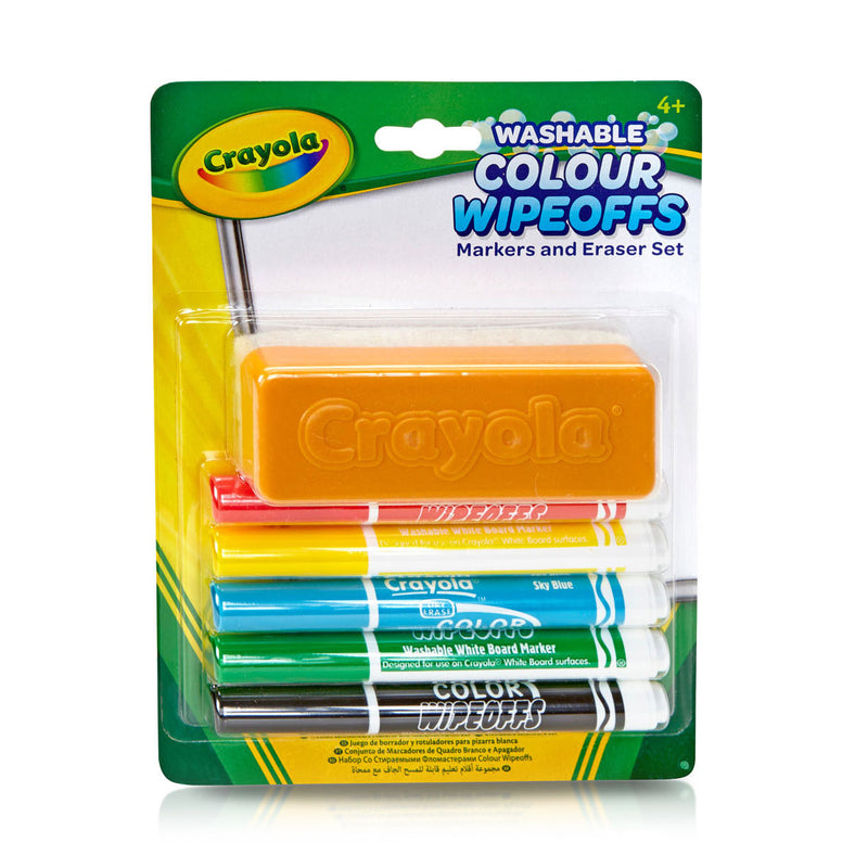 Afbeelding laden in galerijviewer, Crayola dry wipeoffs stiften met wisser, 5st.
