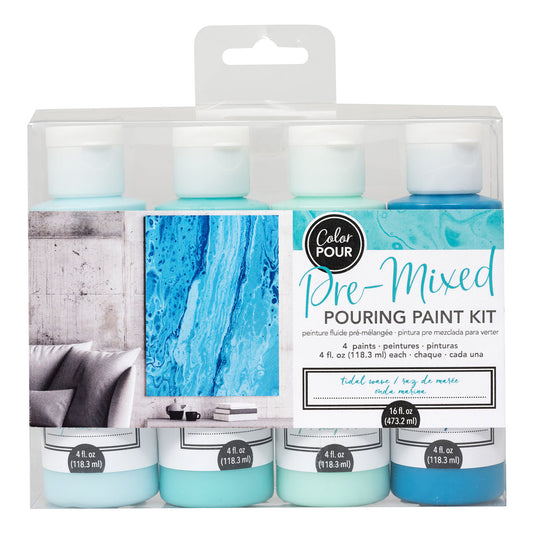 Color pour • pouring paint kit tidal