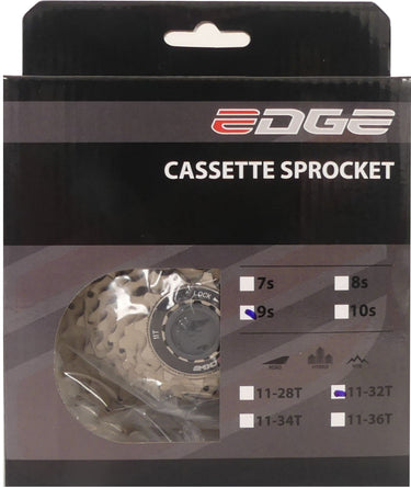 Edge cassette 9 speed cs-m5009 11-32t - zilver
