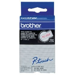 Labeltape tc-202 brother 9 mm x 7,7m rood