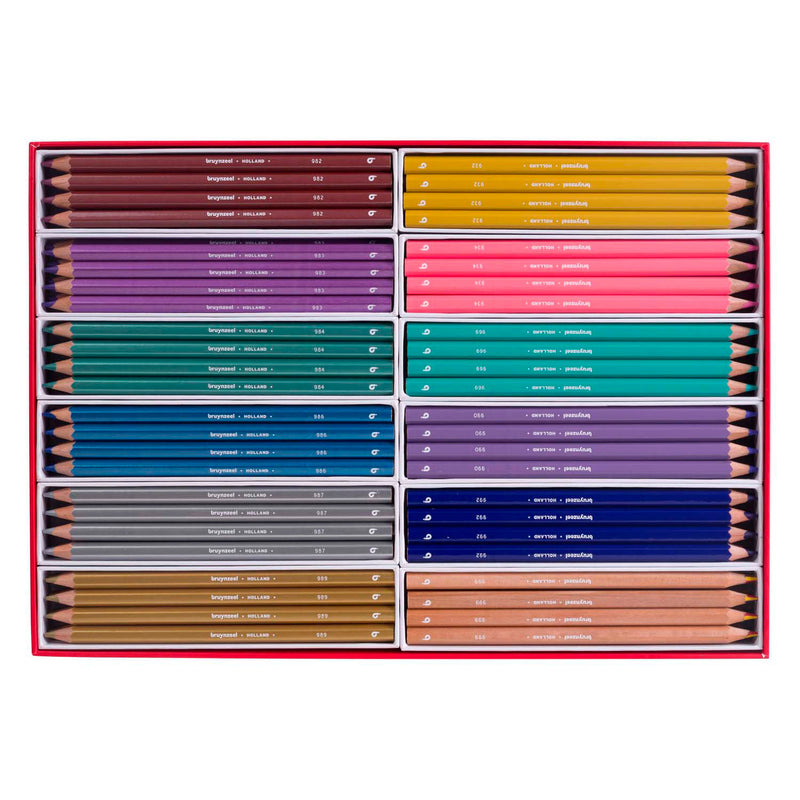 Afbeelding laden in galerijviewer, Bruynzeel mega kleurpotlodenset metallic trendkleuren
