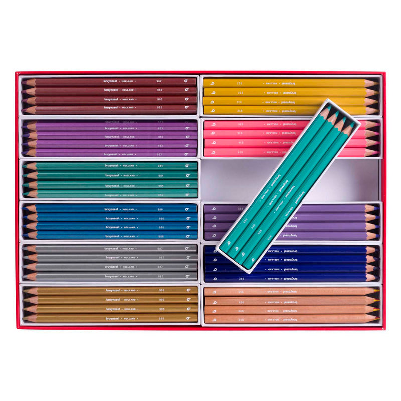 Afbeelding laden in galerijviewer, Bruynzeel mega kleurpotlodenset metallic trendkleuren
