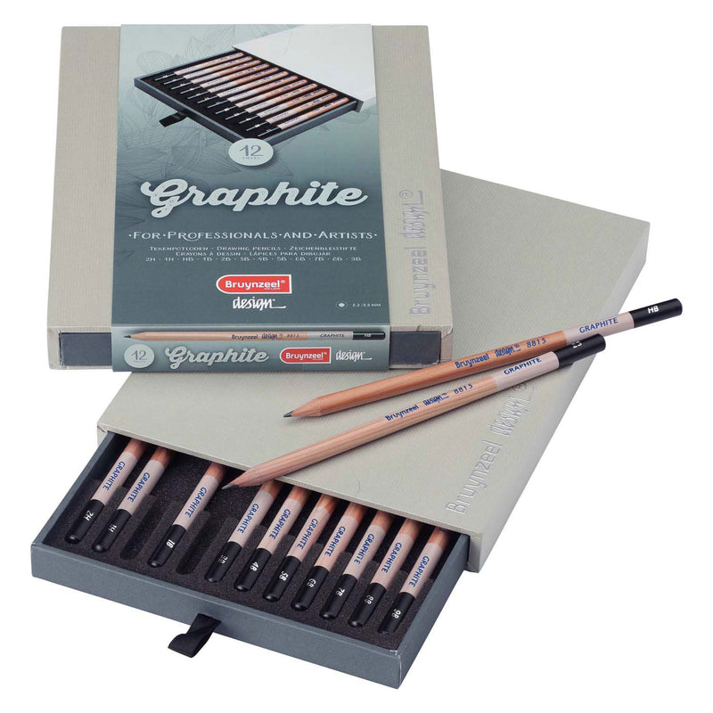 Afbeelding laden in galerijviewer, Bruynzeel design graphite box 12 stuks
