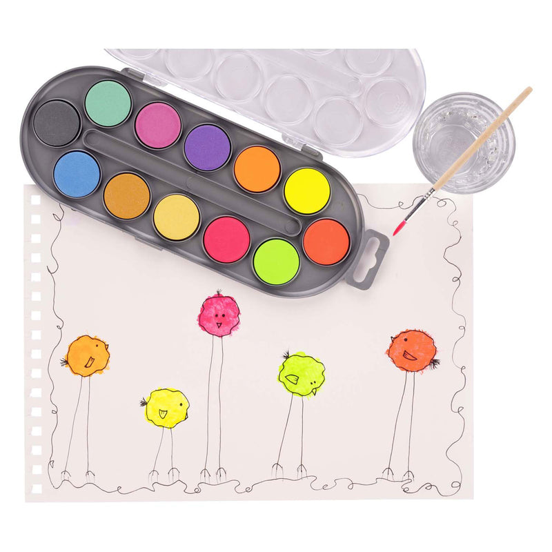 Afbeelding laden in galerijviewer, Bruynzeel waterverfset kids metallic en neon

