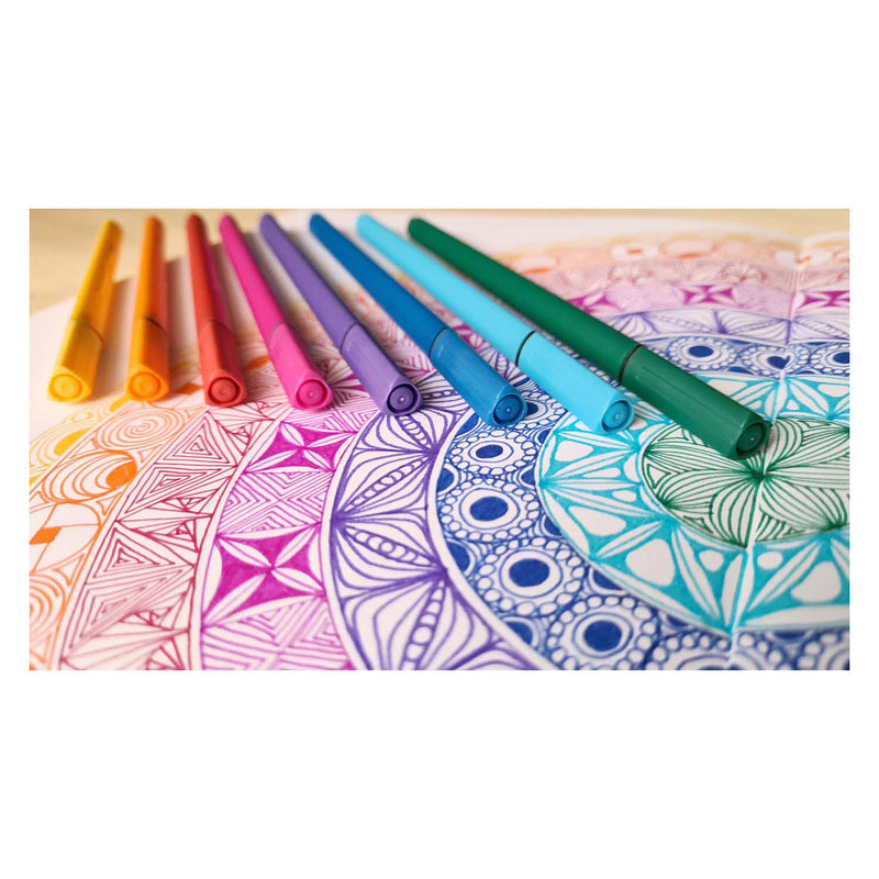 Afbeelding laden in galerijviewer, Bruynzeel teens 12 fineliners met driekantige grip

