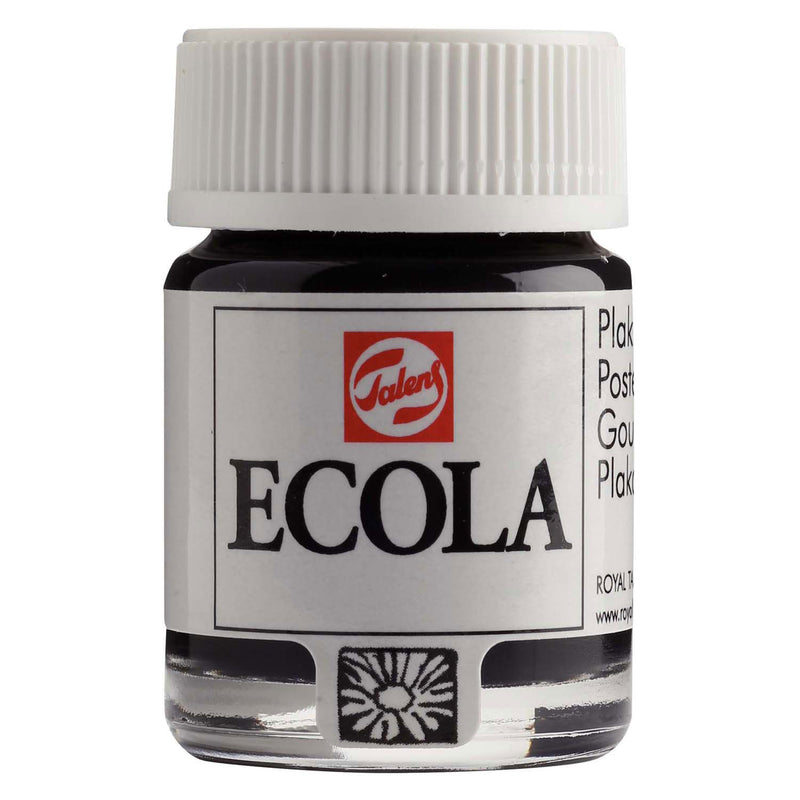 Afbeelding laden in galerijviewer, Bruynzeel ecola plakkaatverf fles 16ml zwart 700
