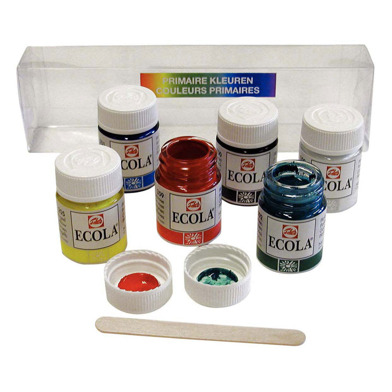 Afbeelding laden in galerijviewer, Bruynzeel ecola plakkaatverf set primaire kleuren, 6x16ml
