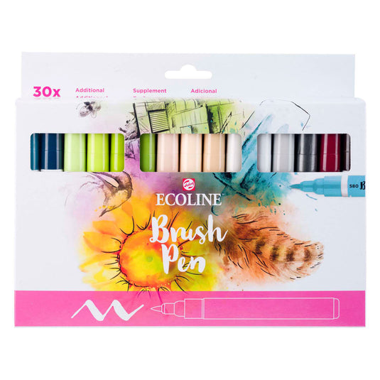 Ecoline brush pen set additional | 30 colours