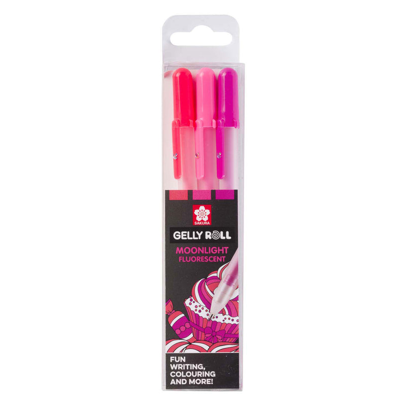 Afbeelding laden in galerijviewer, Sakura moonlight set 3 gelpennen sweets
