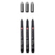 Sakura pigma micron black edition set en gratis etui, 3st
