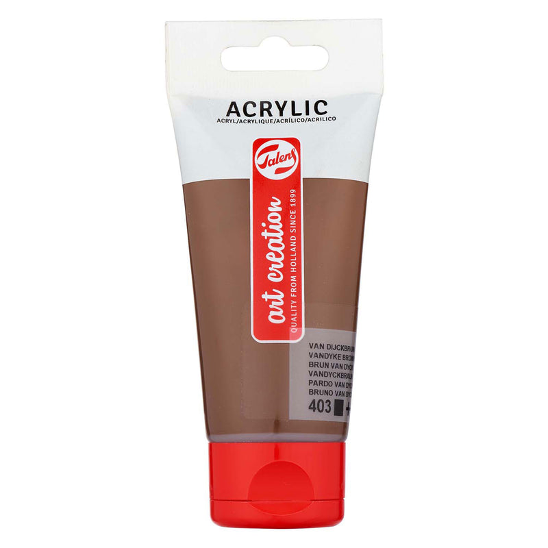 Afbeelding laden in galerijviewer, Talens art creation acrylverf tube 75ml van dijckbruin 403
