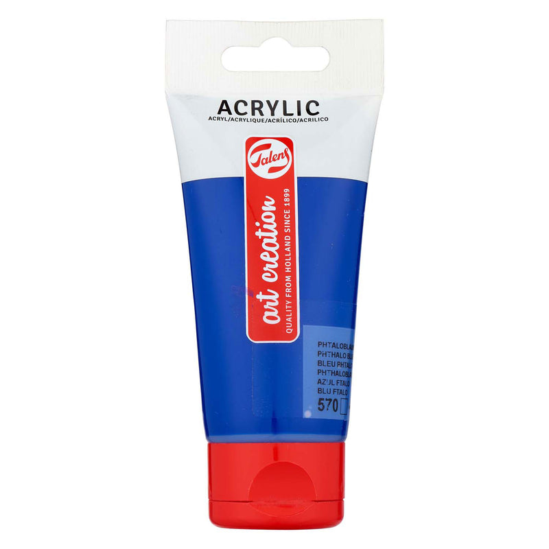 Afbeelding laden in galerijviewer, Talens art creation acrylverf tube 75ml phtaloblauw 570
