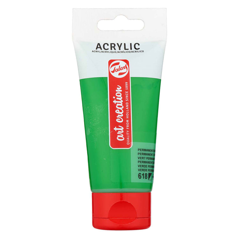 Afbeelding laden in galerijviewer, Talens art creation acrylverf tube 75ml permanentgroenlicht
