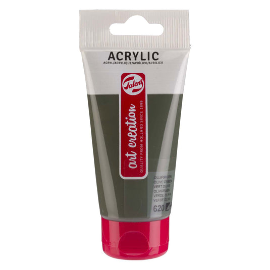 Talens art creation acrylverf tube 75ml olijfgroen 620