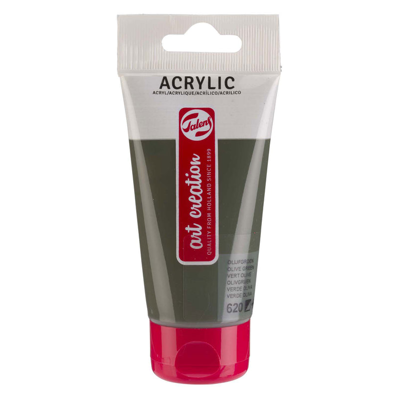 Afbeelding laden in galerijviewer, Talens art creation acrylverf tube 75ml olijfgroen 620
