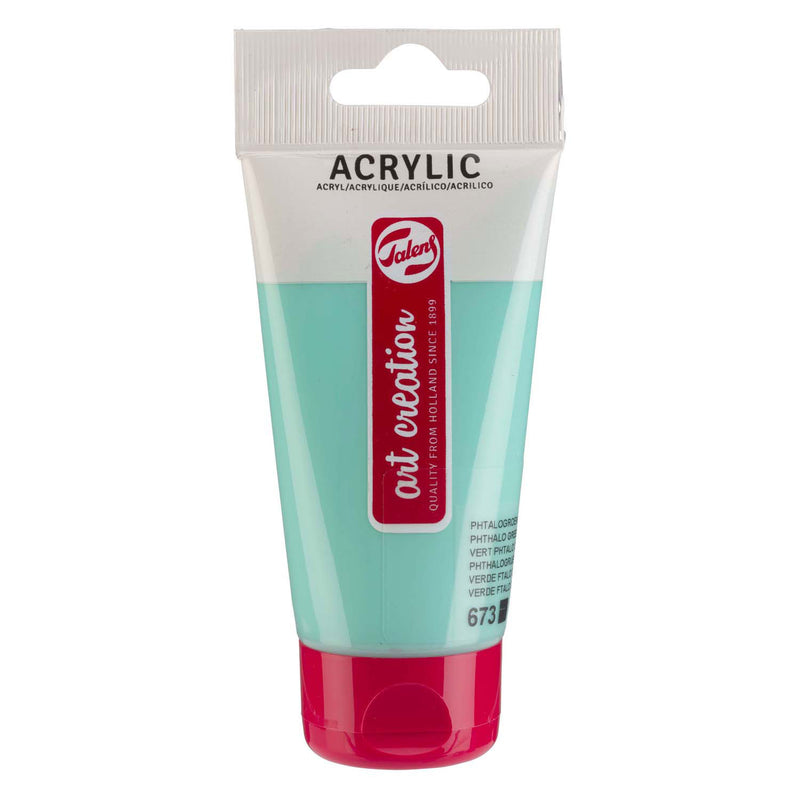 Afbeelding laden in galerijviewer, Talens art creation acrylverf tube 75ml phtalogroen licht
