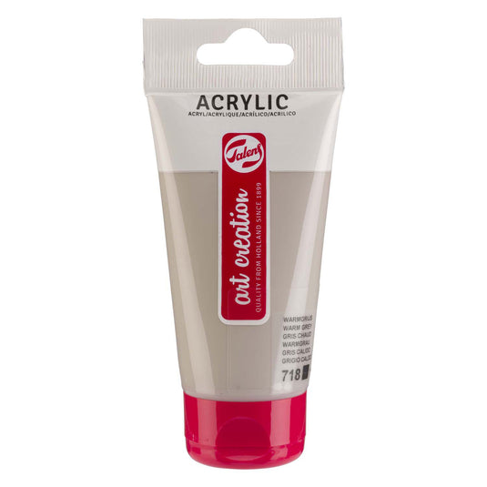 Talens art creation acrylverf tube 75ml warmgrijs 718