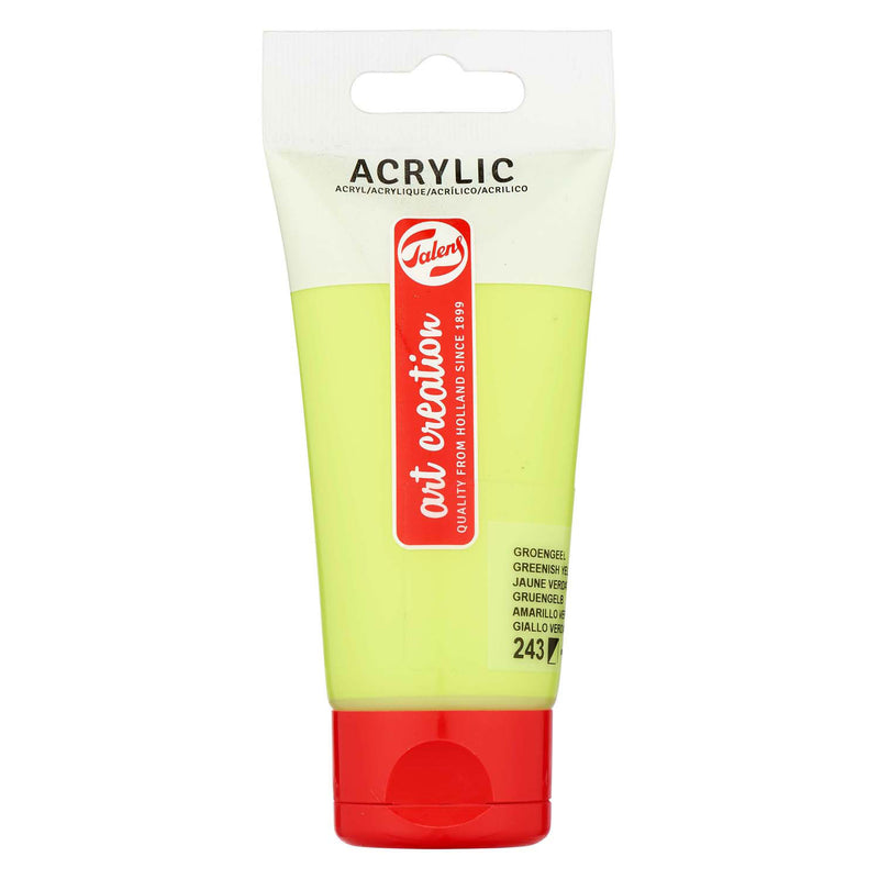 Afbeelding laden in galerijviewer, Talens art creation acrylverf tube 75ml groengeel 243
