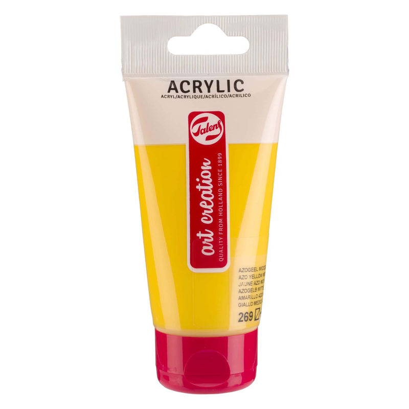 Afbeelding laden in galerijviewer, Talens art creation acrylverf tube 75ml azogeel middel 269
