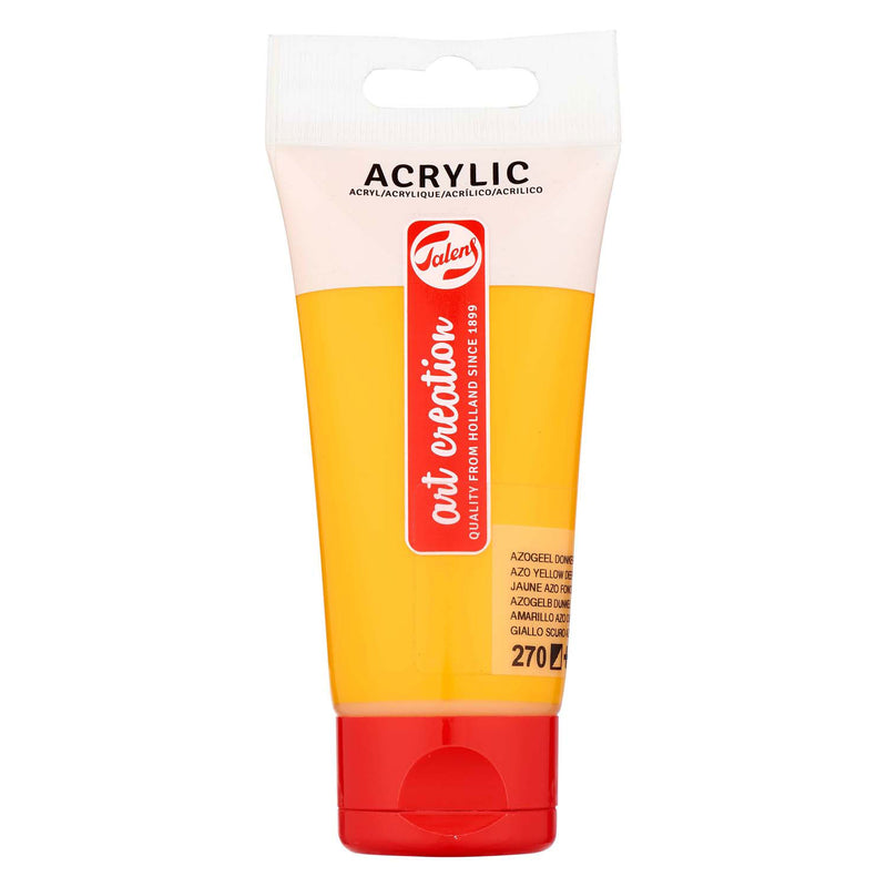 Afbeelding laden in galerijviewer, Talens art creation acrylverf tube 75ml azogeel donker 270
