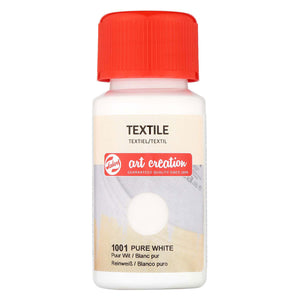 Talens art creation textiel fles 50ml puurwit 1001