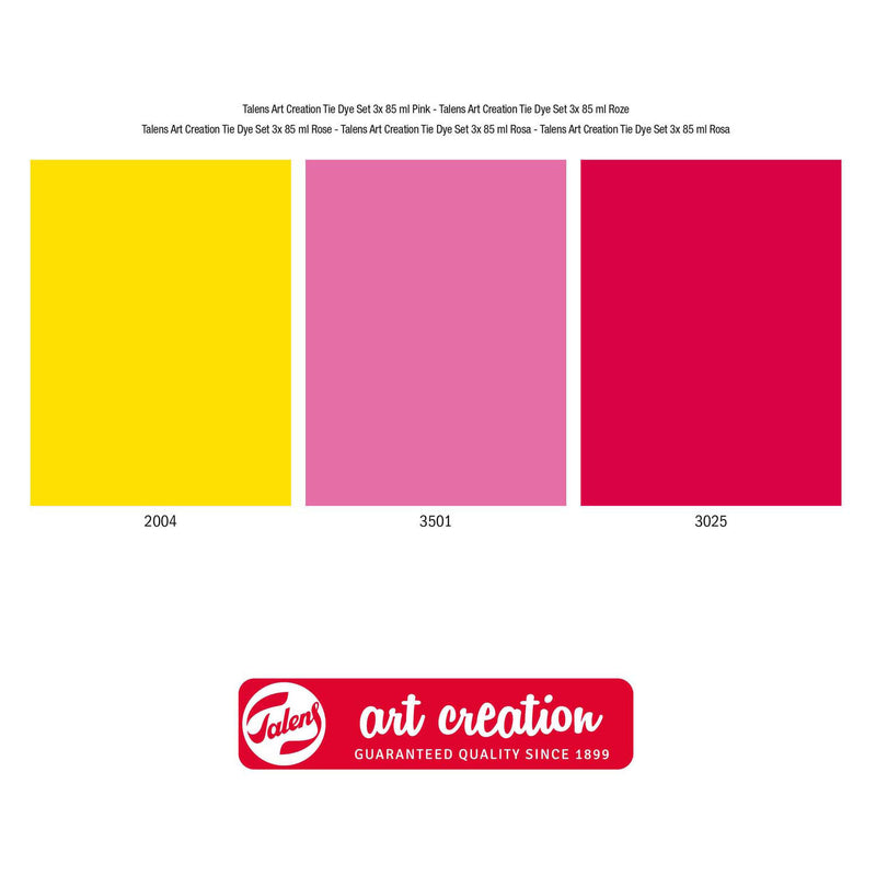Afbeelding laden in galerijviewer, Talens art creation tie-dye set roze, 3x 85ml
