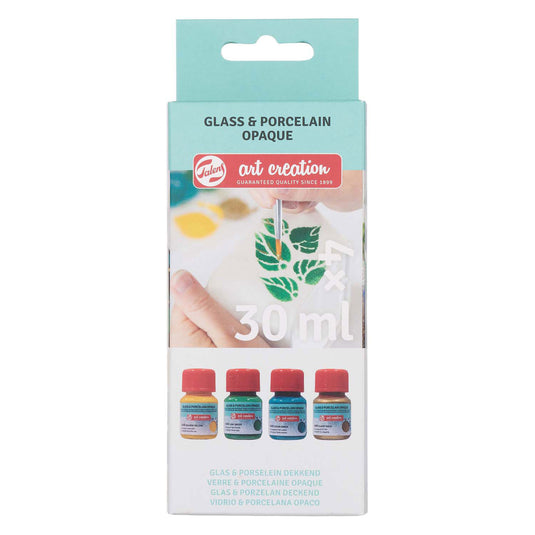 Talens art creation talens art creat.glas porselein dekkend set 4 x 30 ml groen goud
