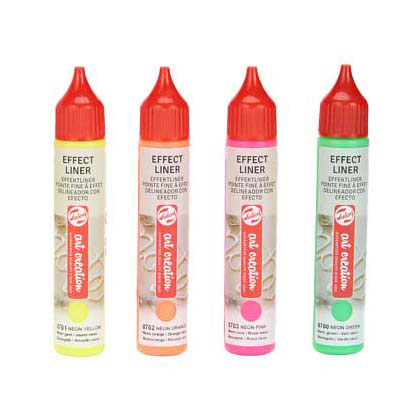 Afbeelding laden in galerijviewer, Talens art creation effektliner set 4x28ml neon
