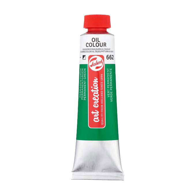Afbeelding laden in galerijviewer, Talens art creation olieverf tube 40ml permanentgroen 662
