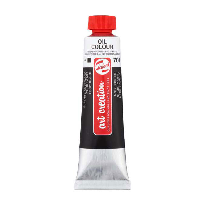 Afbeelding laden in galerijviewer, Talens art creation olieverf tube 40ml ivoorzwart 701
