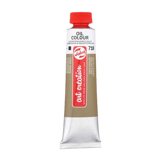 Talens art creation olieverf tube 40ml warmgrijs 718
