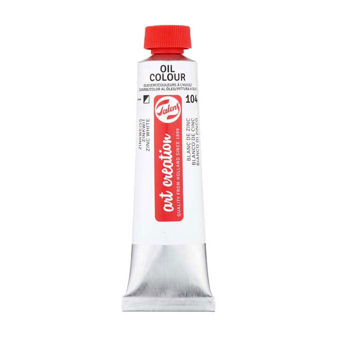 Afbeelding laden in galerijviewer, Talens art creation olieverf tube 40ml zinkwit(saffloerolie
