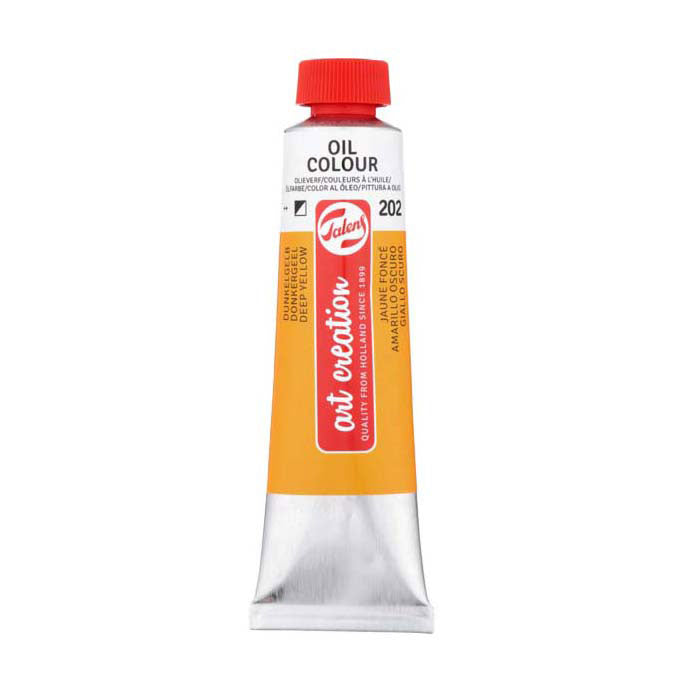 Afbeelding laden in galerijviewer, Talens art creation olieverf tube 40ml donkergeel 202
