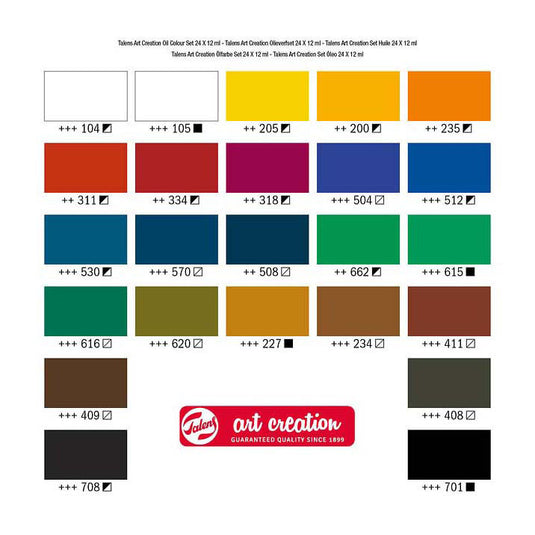 Talens art creation olieverfset 24x12ml