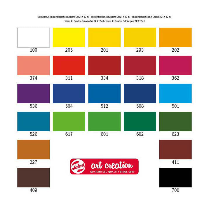 Afbeelding laden in galerijviewer, Talens art creation gouache set 24x12ml
