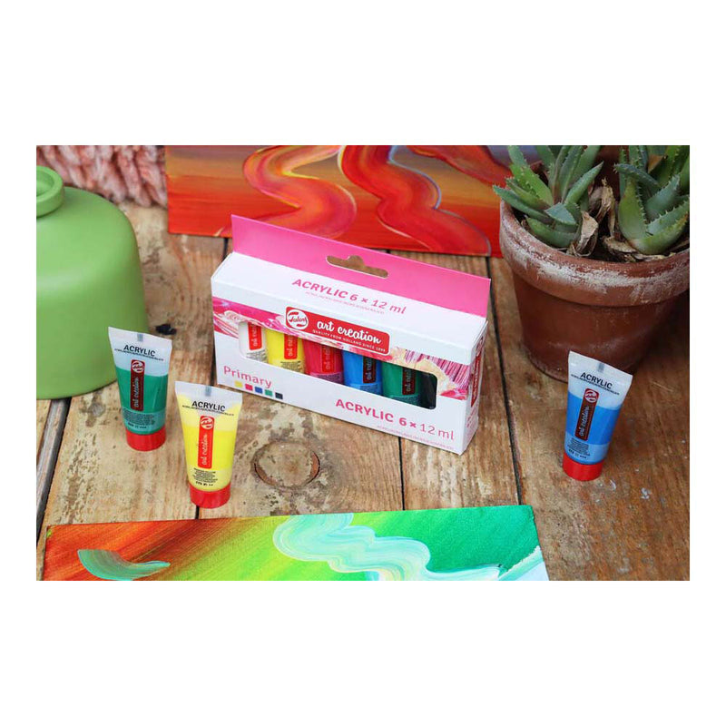 Afbeelding laden in galerijviewer, Talens art creation acrylverf set primary | 6 x 12 ml
