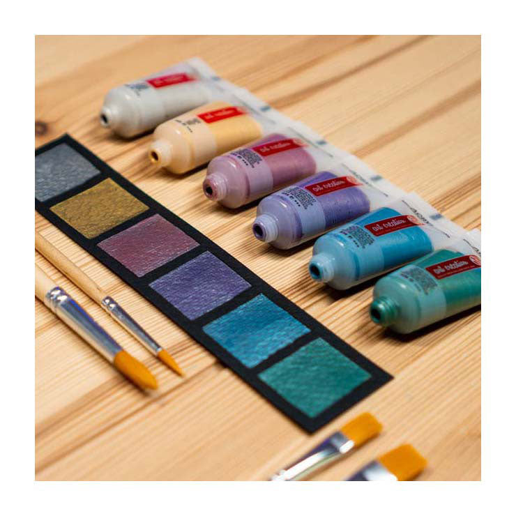 Afbeelding laden in galerijviewer, Talens art creation acrylverf set metallic | 6 x 12 ml
