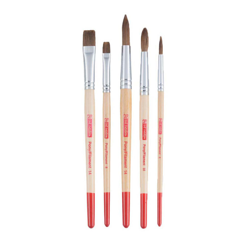 Afbeelding laden in galerijviewer, Talens art creation aquarelpenselenset v 5 - pony polyester
