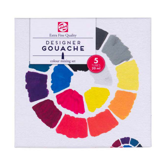 Afbeelding laden in galerijviewer, Talens gouache extra fijn mengset, 5x20ml tubes
