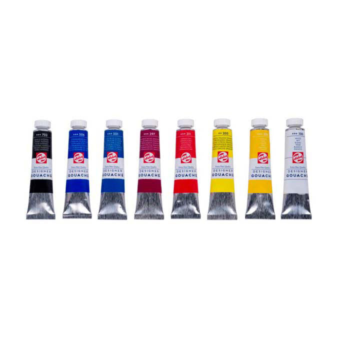 Afbeelding laden in galerijviewer, Talens gouache extra fijn mengset, 8x20ml tubes
