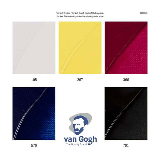 Van gogh olieverf primaire mengset | 5 x 20 ml