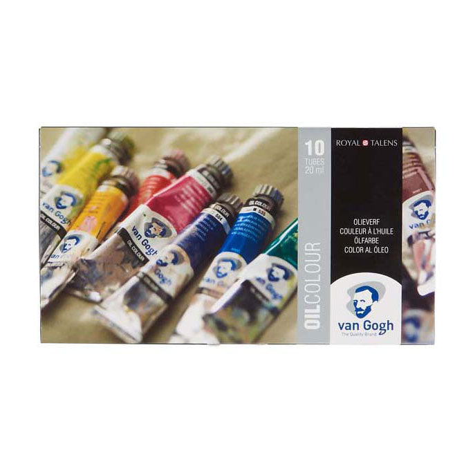 Afbeelding laden in galerijviewer, Bruynzeel van gogh olieverf basisset met 10 kleuren in tubes van 20ml
