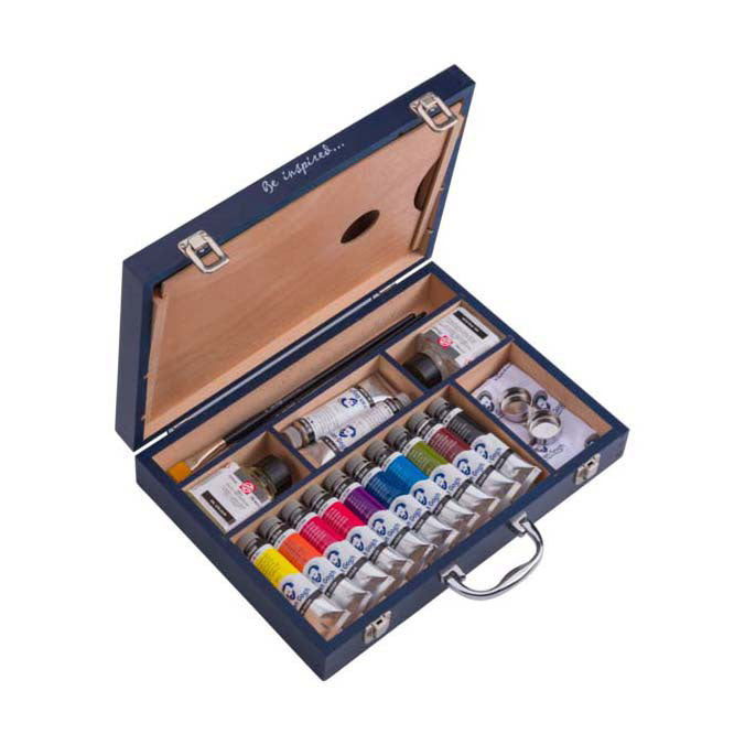 Afbeelding laden in galerijviewer, Bruynzeel van gogh olieverf startersbox xl, 12x40ml en accessoires
