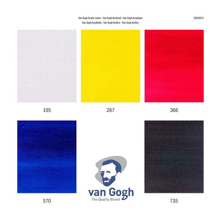 Afbeelding laden in galerijviewer, Bruynzeel van gogh acrylverf primaire mengset, 5x40ml
