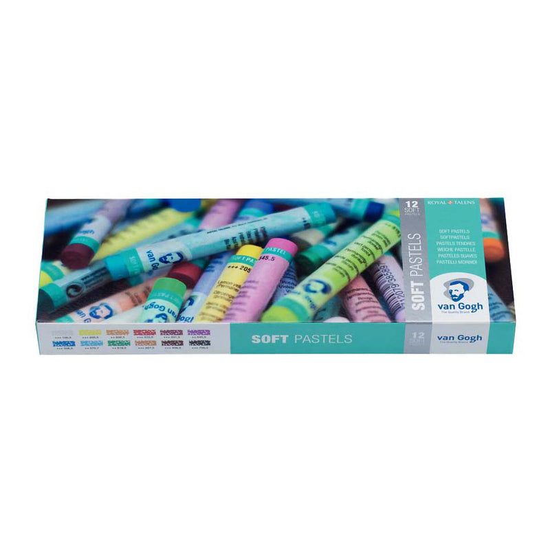 Afbeelding laden in galerijviewer, Bruynzeel van gogh softpastels starterset met 12 kleuren
