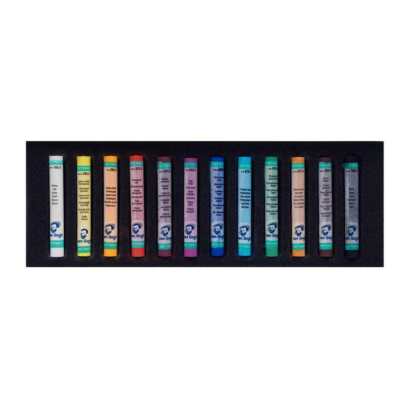 Afbeelding laden in galerijviewer, Bruynzeel van gogh softpastels starterset met 12 kleuren
