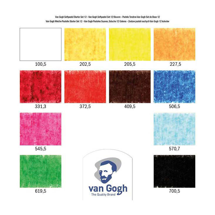 Afbeelding laden in galerijviewer, Bruynzeel van gogh softpastels starterset met 12 kleuren
