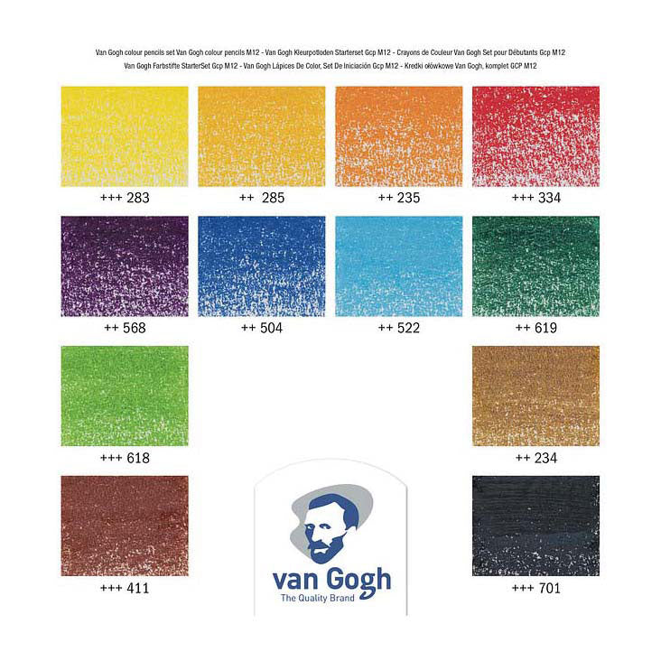 Afbeelding laden in galerijviewer, Bruynzeel van gogh kleurpotloden starterset met 12 kleuren
