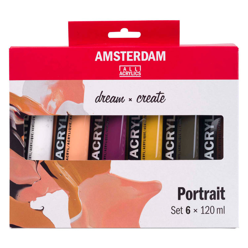 Afbeelding laden in galerijviewer, Bruynzeel amsterdam standard series acrylverf portret set 120ml, 6dlg.
