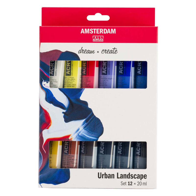 Afbeelding laden in galerijviewer, Bruynzeel amsterdam standard series acrylverf urban landschap set 20ml, 12dlg.
